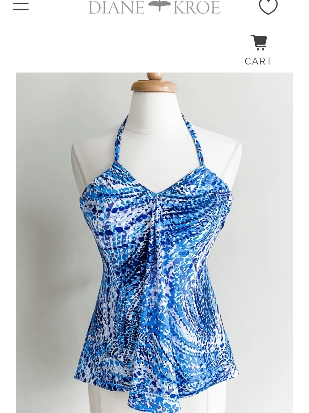 Diane Kroe Blue EVERMORE Top (multi Way Top/skirt)